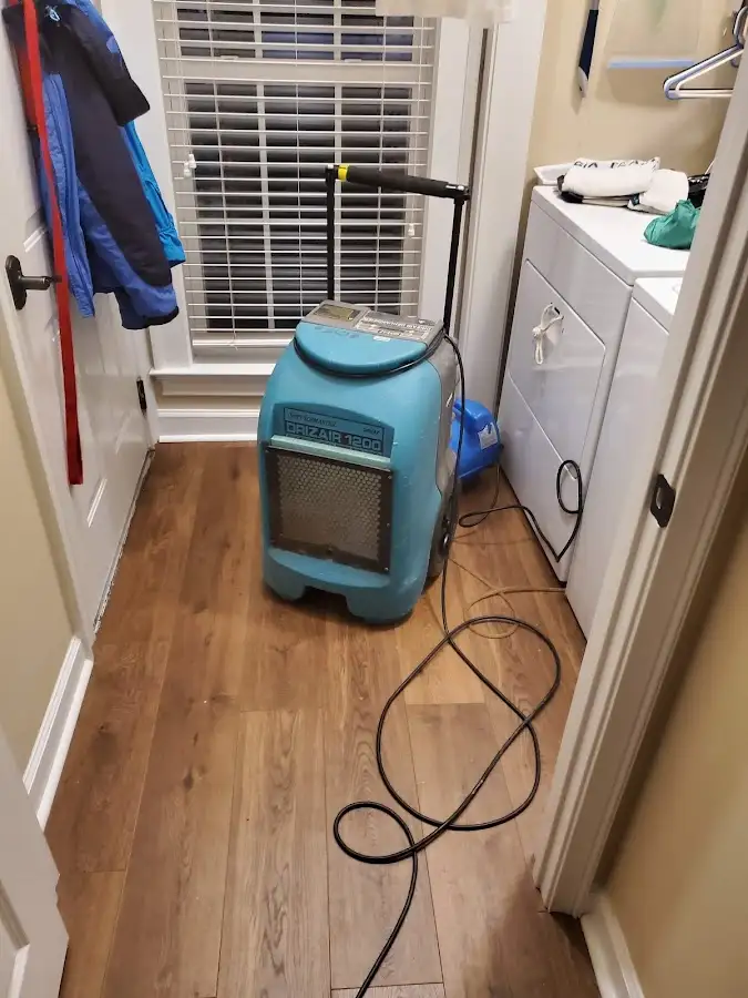 Commercial dehumidifier deployed for Crawl Space Restoration in Charlottesville