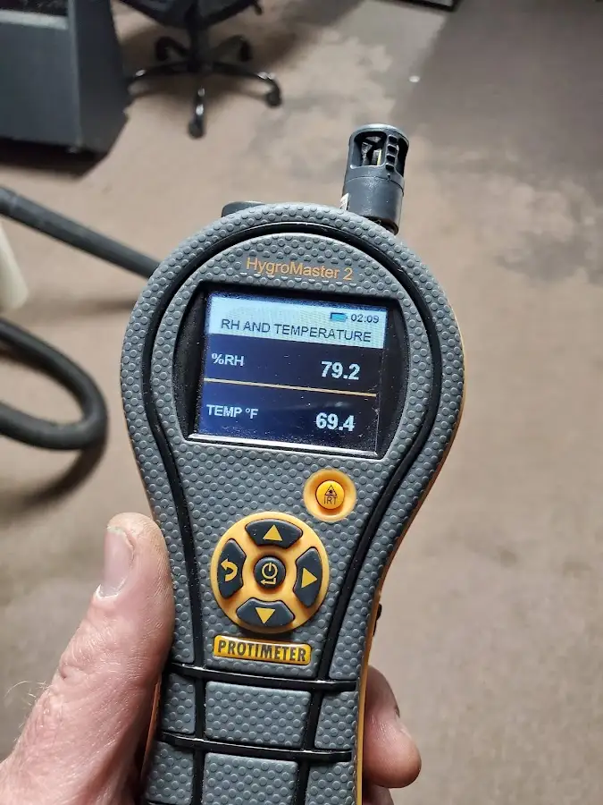 Moisture meter humidity assessment for Fire & Smoke Damage Restoration in Charlottesville